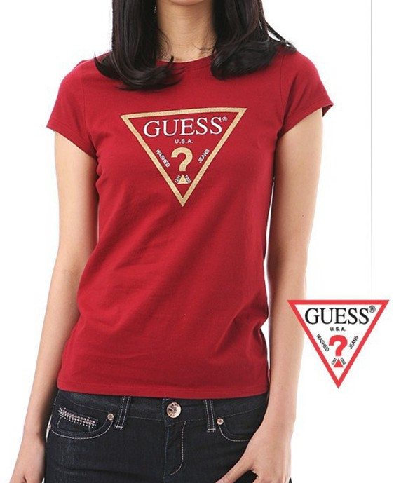Guess short round collar T woman S-XL-053